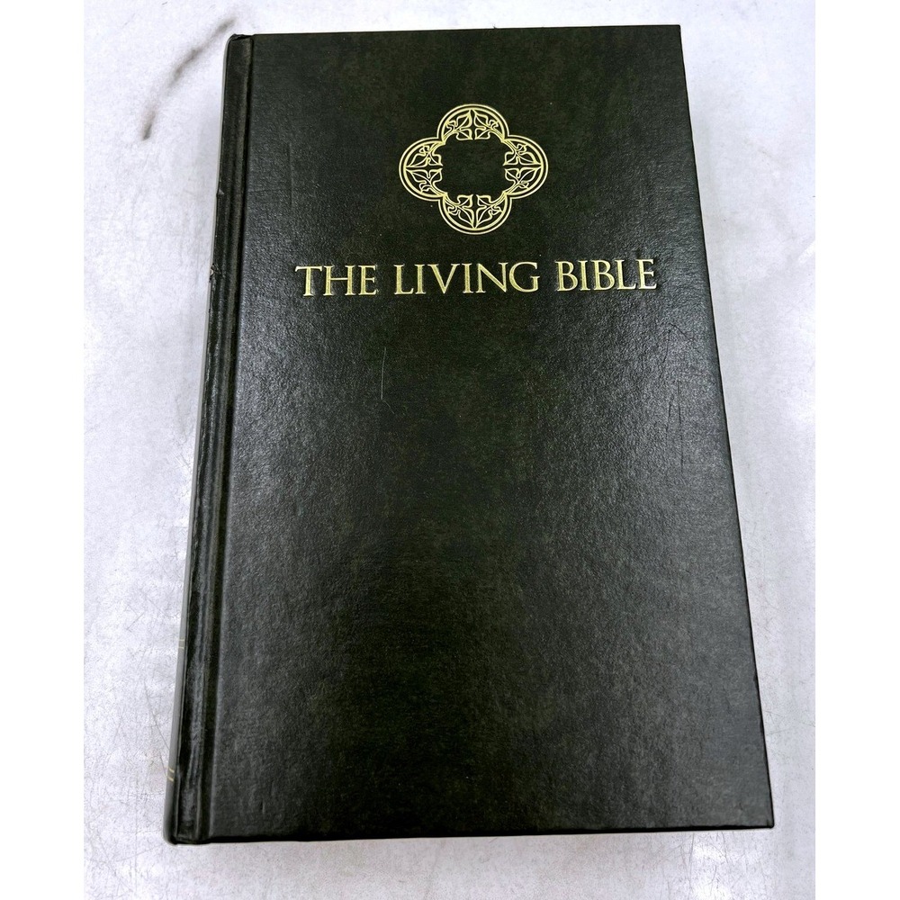 The Living Bible Hardcover Paraphrased Tyndale House Green 2011 Edition Maps
